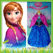 Disney Princess Anna Elsa Frozen Vestito Verde Disney Princess Dress Elsa  Green Dress Costume BEAUTIFUL DISNEY