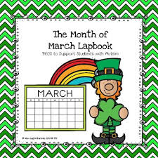 March Calendar Pecs Lapbook Anchor Charts