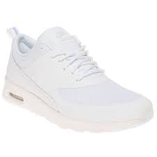 #nike thea #nike #snow white. Womens White Nike Air Max Thea Premium Trainers At Soletrader