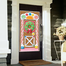 5 best buds just kickin' it. Gingerbread House Door Cover