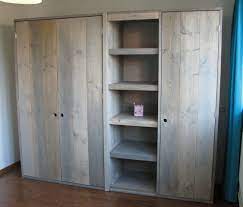 maatwerkmeubelen van hout kast steigerhout kast zelf maken kast slaapkamer