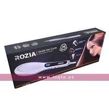 فرشاة فرد الشعر الحرارية من Rozia 230 درجة مئوية Loqta Ps Straightening Brush Hair Brush Straightener Hair Straightener