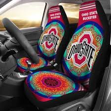 Unique Magical And Vibrant Ohio State Buckeyes Car Seat Covers Ohio State Buckeyes Buckeyes Carseat Cover