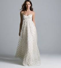 J Crew Lucienne Gown Wedding Wedding Dress Polka Dots Casual Wedding Dress Empire Waist Wedding Dress Summer Wedding Dress