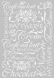 Stamperia Pochoir A Motifs Cafe Au Lait Amazon Fr Cuisine Maison Pochoir Pochoir Meuble Collages D Images