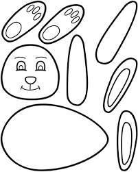 Free printable easter bunny footprints clean eating. Easter Bunny Outline Eses