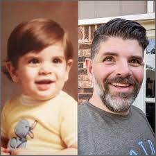 1 year old me vs. 37 year old me