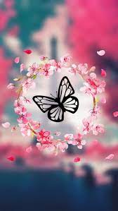 Butterflyy Flower Phone Wallpaper Beautiful Wallpapers Backgrounds Happy Wallpaper