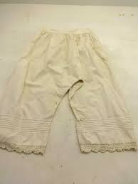 ANTIQUE MUSLIN LACE TRIMMED BLOOMERS PANTALOONS VINTAGE 1890 AS-IS | eBay