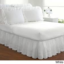 Apart from upping the aesthetics, bed skirts can also hide whatever it is that you would want to adding accent pieces from lampshades to frames will undoubtedly reveal a personal side. Ruffled Lauren Eyelet 18 Inch Bedskirt On Sale Overstock 3656874