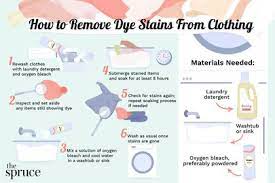 How To Remove Dye Stains From Clothes