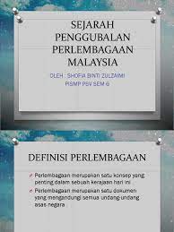 Kronologi sejarah ringkas penggubalan adalah seperti berikut: Sejarah Penggubalan Perlembagaan Malaysia