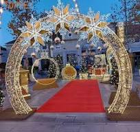 Led Lighted Wedding Decoration 3d Arch Christmas Motif Street Lighting  Christmas Decoration Light