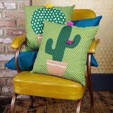 Throw pillows are a great way to customize a room and change up the decor. How To Make Pillow Covers Cactus Cushion Cactus Throw Pillows Cactus Craft