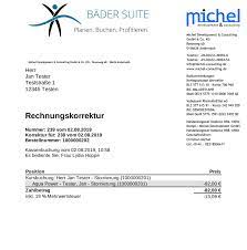 Die stornierung tritt an dem datum in kraft, an dem wir ihnen die stornierungsrechnung zusenden. Neu Im August 2019 Bader Suite