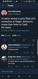 Pin By Heaven On L M A O Tweets Magic Johnson Cardi B Music Twitter Web