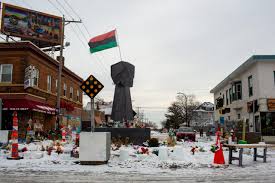 'today my office learned that the george floyd sculpture at flatbush junction has been vandalized,' she wrote. Minneapolis Mayor George Floyd Square Will Reopen To Traffic After Derek Chauvin Trial Minnesota Reformer