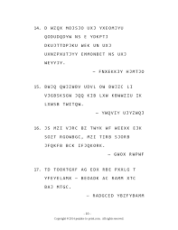 This text is generally a quote made by a famous author. Cryptoquote Sample 5 Printable Cryptogram Puzzles