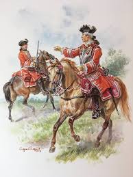 French Maison Du Roi Gendarmerie 1720s Ancien Regime Uniforme De L Armee