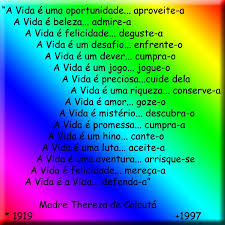 Resultado de imagem para mensagem a vida de madre teresa de calcuta