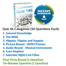 We've got 11 questions—how many will you get right? Quiz Night Kit 46 Trivia Night Quiz Trivia