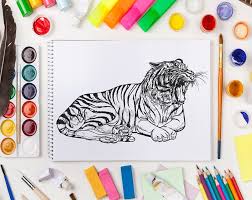 Google image search for canteen 2005 xterra. Teeshood The Tiger Printable Adult Coloring Page From Facebook