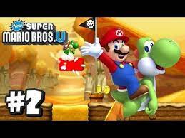 New Super Mario Bros U Wii U Part 2 World 2 1 2 2 2 3 2 Tower Youtube Super Mario Bros Super Mario Mario