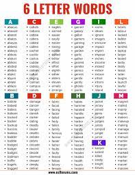 Have fun learning the alphabet while popping all of the bubbles! 6 Letter Words List Of 2500 Words That Have 6 Letters In English Esl Forums