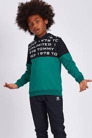 Tommy Life Tommy Life Kapusonlu Yazi Baskili Acik Yesil Erkek Cocuk Sweatshirt 1 Kapusonlu Cocuk Pamuk