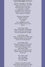 Katy Perry Last Friday Night Great Song Lyrics Song Lyric Quotes Music Lyrics