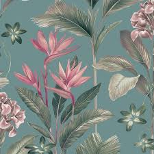 Choose from a curated selection of flower wallpapers for your mobile and desktop screens. Belgravia Oliana Floral Wallpaper Soft Teal 8486 Www Batleydiy Co Uk
