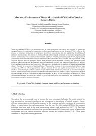 Certified with the iso 9001:2000 and are able to customise products to fit customers needs. Pdf Laboratory Performance Of Warm Mix Asphalt Wma With Chemical Based Additive