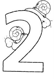Numero 2 Para Colorear