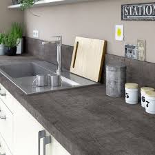 Plan De Travail Stratifie Steel Noir Mat L 315 X P 65 Cm Ep 38 Mm Plan De Travail Credence Cuisine Plan De Travail Stratifie