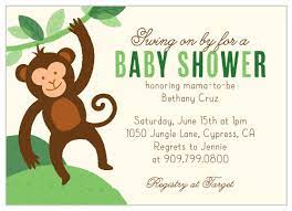 Magical Monkey Baby Shower Invitation By Basic Invite