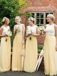 Popular Lace Top White Yellow Sleeveless Long Bridesmaid Dresses Bw0434 Bridesmaid Dresses Lace Top Simple Bridesmaid Dresses Yellow Bridesmaid Dresses