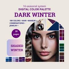 Bright winter color palette