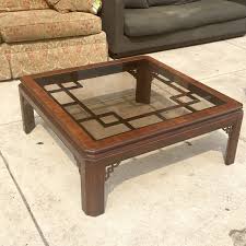 Shop vintage home decor at amazing prices! Uhuru Furniture Collectibles Reduced Glass Top Coffee Table By Drexel Heritage 135 95 Sold