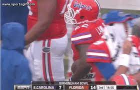 Florida Gators Running Back Adam Lane Craps His Pants In The Birmingham Bowl Sports Gif Football Fun Sports