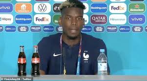 Paul pogba fait du cristiano ronaldo. Euro 2020 Paul Pogba Removes Heineken Beer Bottle At Press Conference Nigerian News Headlines