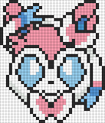 Pokemon Battle Trozei Sylveon Kandi Pattern Pokemon Cross Stitch Pixel Art Pokemon Pokemon