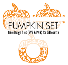 Download Free Pumpkin Set Of Silhouette Design Files Silhouette School