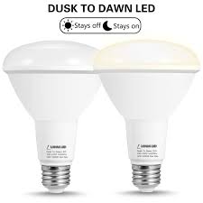 Lohas Light Sensor Bulb Dusk To Dawn Flood Light Br30 E26 12w Crystal White 5000k E26