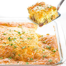 Low Carb Breakfast Casserole With Sausage Cheese Gluten Free With Breakfast Sau Low Carb Breakfast Casserole Breakfast Recipes Casserole Low Carb Breakfast