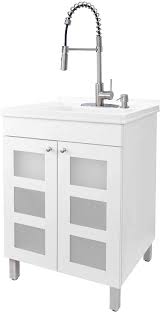 Check spelling or type a new query. Buy White Tehila Utility Sink Vanity Stainless Steel Pull Down Coil Faucet Soap Dispenser And Spacious Cabinet By Js Jackson Supplies For Garage Basement Shop And Laundry Room Online In Indonesia B08pdsrptf