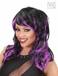 Black And Purple Wig Black And Purple Wig Hair Beauty Purple Wig Blue Wig