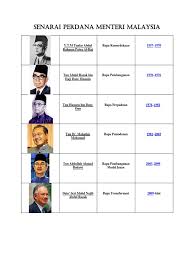 Senarai perdana menteri malaysia 2018. Senarai Perdana Menteri Malaysia 1 6