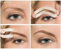 Should you pluck your eyebrows? Eyebrow Shaping Tutorial Home And Heart Diy Eyebrow Tutorial Shaping Eyebrow Stencil Makeup