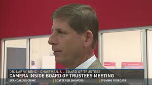 Camera inside Board of Trustees meeting