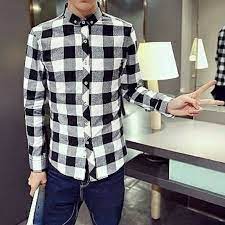 Material cotton membuat baju ini nyaman ketika di pakai. Kemeja Pria Kotak Kotak Sandy Putih Hitam Lengan Panjang Kasual Keren Korea Style Slim Fit Slimfit L Shopee Indonesia